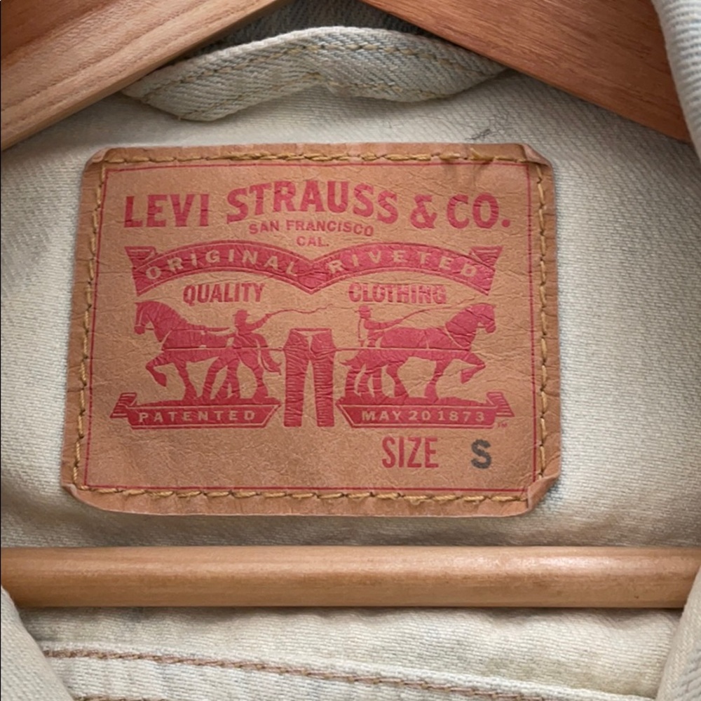 Levi’s Distressed Bleached Jean Jacket - image 3